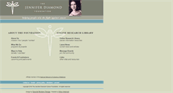 Desktop Screenshot of jenniferdiamondfoundation.org